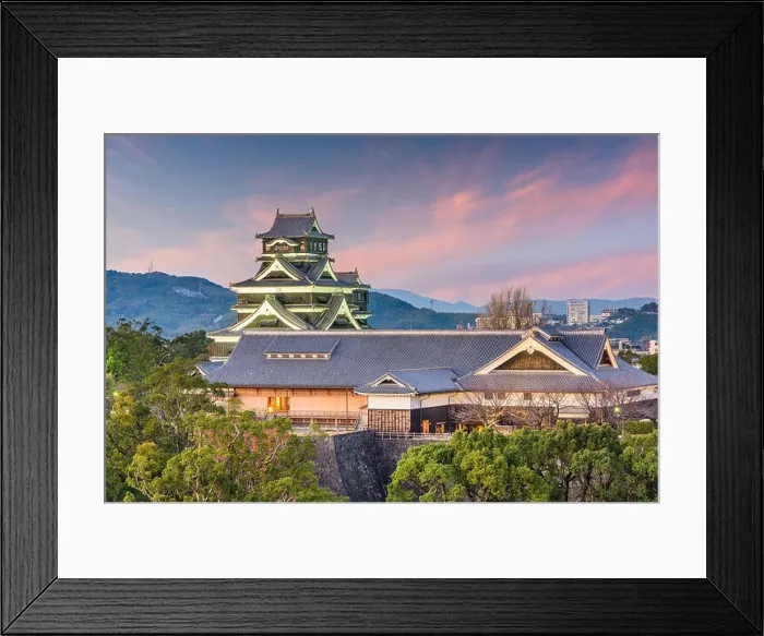 Framed Print : Kumamoto City, Japan at Kumamoto Castle Framed Print : Kumamoto City, Japan at Kumamoto Castle