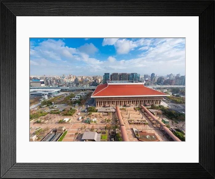Framed Print : Taipei, Taiwan downtown skyline over Taipe Station Framed Print : Taipei, Taiwan downtown skyline over Taipe Station