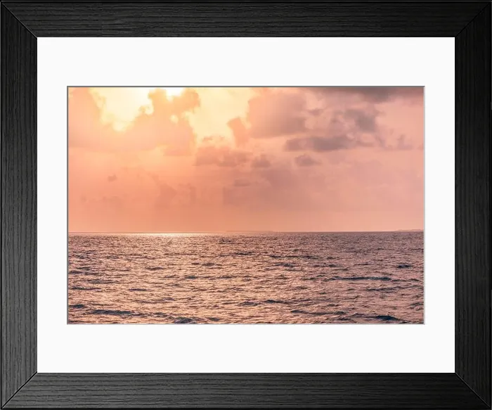 Framed Print : Beautiful sunset over the tropical sea. Beautiful landscape outdoor sea ocean and beach at sunrise or sunset. Idyllic relaxing ecology, endless ocean Framed Print : Beautiful sunset over the tropical sea. Beautiful landscape outdoor sea ocean and beach at sunrise or sunset. Idyllic relaxing ecology, endless ocean