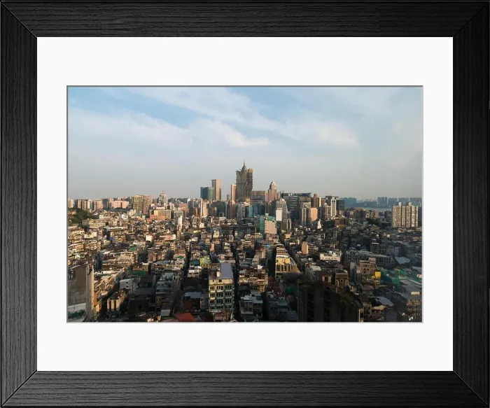 Framed Print : Image of Macau (Macao), China. Skyscraper hotel and casino building at downtown in Macau (Macao) Framed Print : Image of Macau (Macao), China. Skyscraper hotel and casino building at downtown in Macau (Macao)