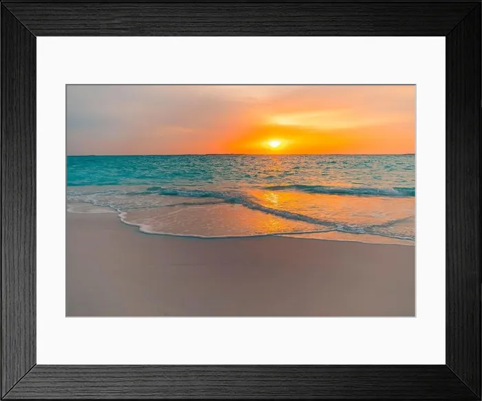 Framed Print : Beautiful cloudscape seascape, sunrise sunset view. Calm sea waves splashing on soft sand, relaxing nature beach, tranquil summer landscape, inspire Framed Print : Beautiful cloudscape seascape, sunrise sunset view. Calm sea waves splashing on soft sand, relaxing nature beach, tranquil summer landscape, inspire