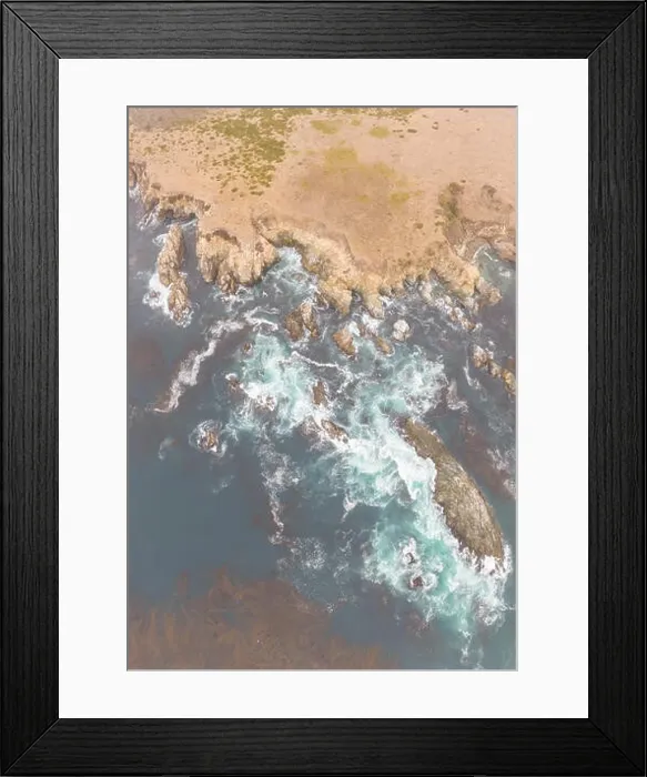 Framed Print : The cold, nutrient-rich waters of the North Pacific Ocean wash against the rocky and scenic coastline of Northern California not far from Monterey Framed Print : The cold, nutrient-rich waters of the North Pacific Ocean wash against the rocky and scenic coastline of Northern California not far from Monterey