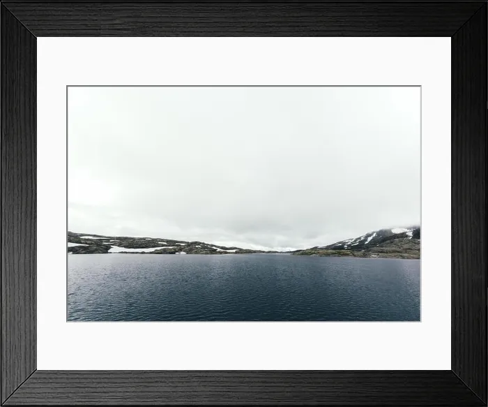 Framed Print : Typical norwegian landscape with clear lake Framed Print : Typical norwegian landscape with clear lake