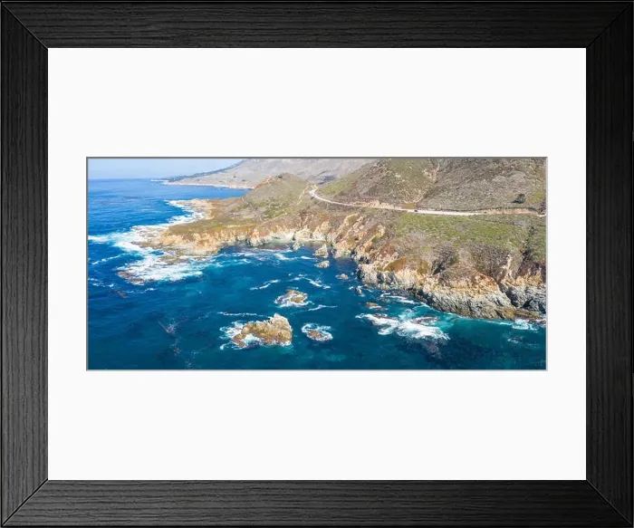 Framed Print : The cold, nutrient-rich waters of the North Pacific Ocean wash against the rocky and scenic coastline of Northern California not far from Monterey Framed Print : The cold, nutrient-rich waters of the North Pacific Ocean wash against the rocky and scenic coastline of Northern California not far from Monterey