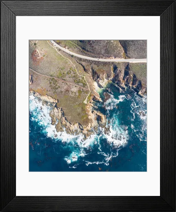 Framed Print : The cold, nutrient-rich waters of the North Pacific Ocean wash against the rocky and scenic coastline of Northern California not far from Monterey Framed Print : The cold, nutrient-rich waters of the North Pacific Ocean wash against the rocky and scenic coastline of Northern California not far from Monterey