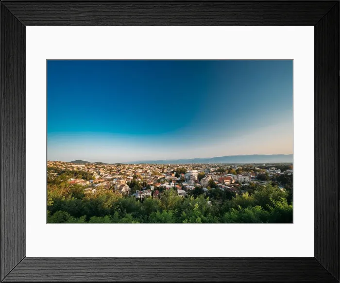 Framed Print : Kutaisi, Georgia. Cityscape In Sunny Autumn Evening Framed Print : Kutaisi, Georgia. Cityscape In Sunny Autumn Evening