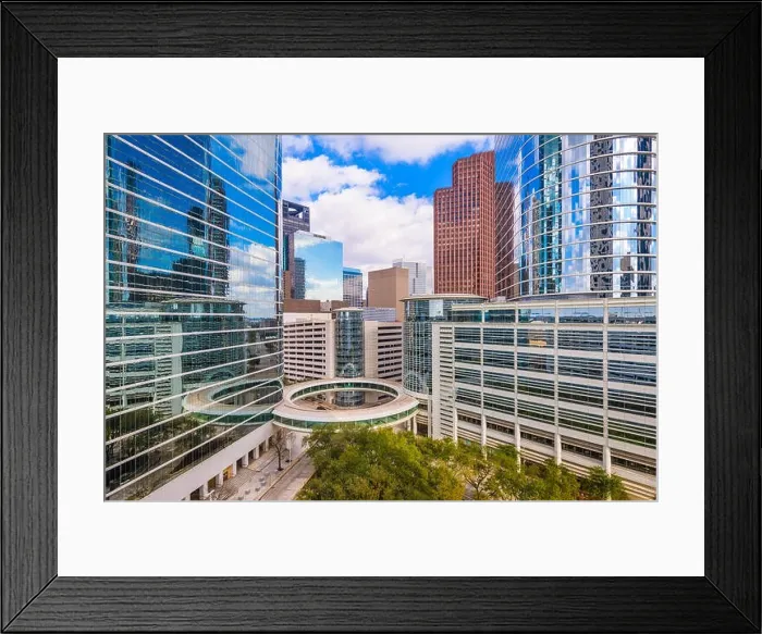 Framed Print : Houston, Texas, USA downtown cityscape Framed Print : Houston, Texas, USA downtown cityscape