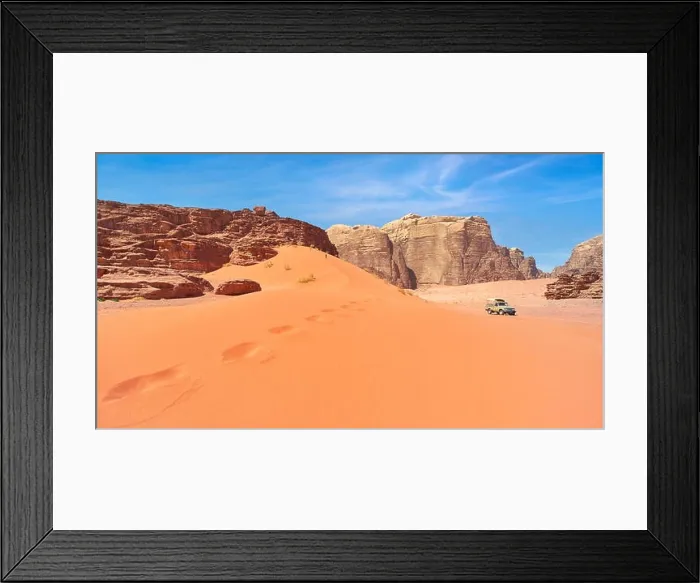 Framed Print : Red Sand Dunes, Wadi Rum Desert, Jordan Framed Print : Red Sand Dunes, Wadi Rum Desert, Jordan