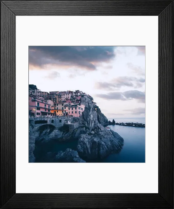 Framed Print : Fantastic landscape of Manarola city Framed Print : Fantastic landscape of Manarola city