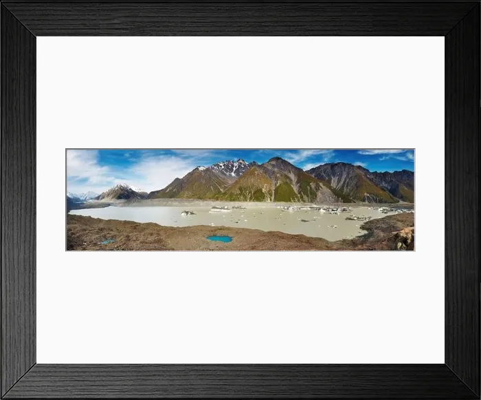 Framed Print : Glacier lake in Southern Alps, New Zealand Framed Print : Glacier lake in Southern Alps, New Zealand