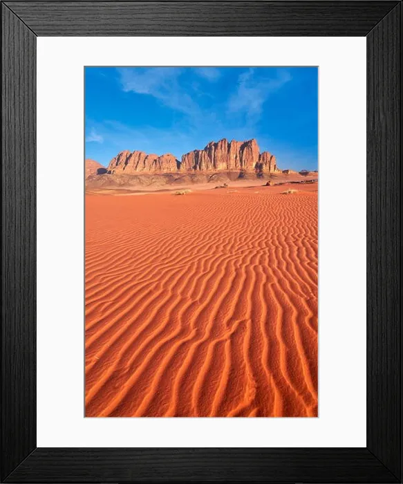 Framed Print : Wadi Rum Desert, Jordan Framed Print : Wadi Rum Desert, Jordan