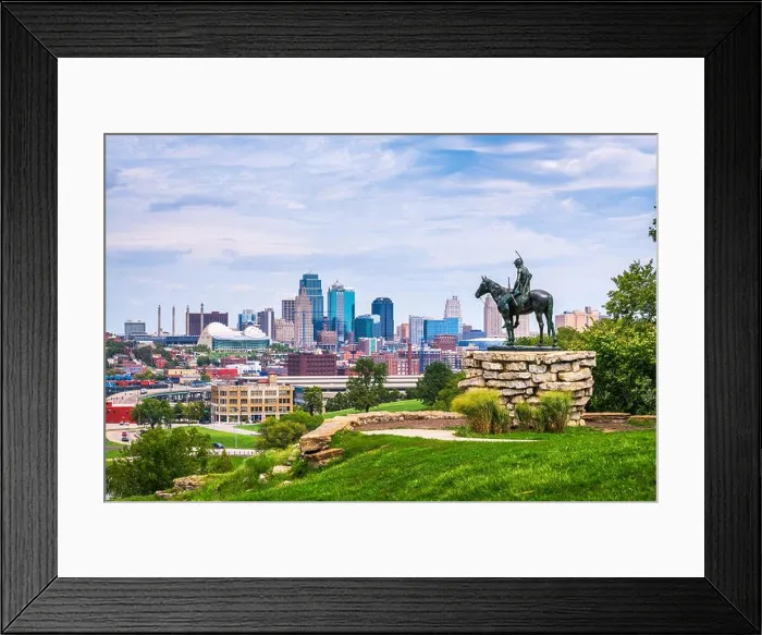 Framed Print : Kansas City, Missouri, USA downtown skyline Framed Print : Kansas City, Missouri, USA downtown skyline