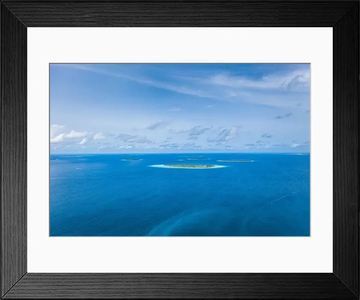 Framed Print : Amazing seascape, beautiful turquoise tropical ocean water with boat on it top view aerial photo. Maldives Indian ocean, aerial seascape, landscape Framed Print : Amazing seascape, beautiful turquoise tropical ocean water with boat on it top view aerial photo. Maldives Indian ocean, aerial seascape, landscape
