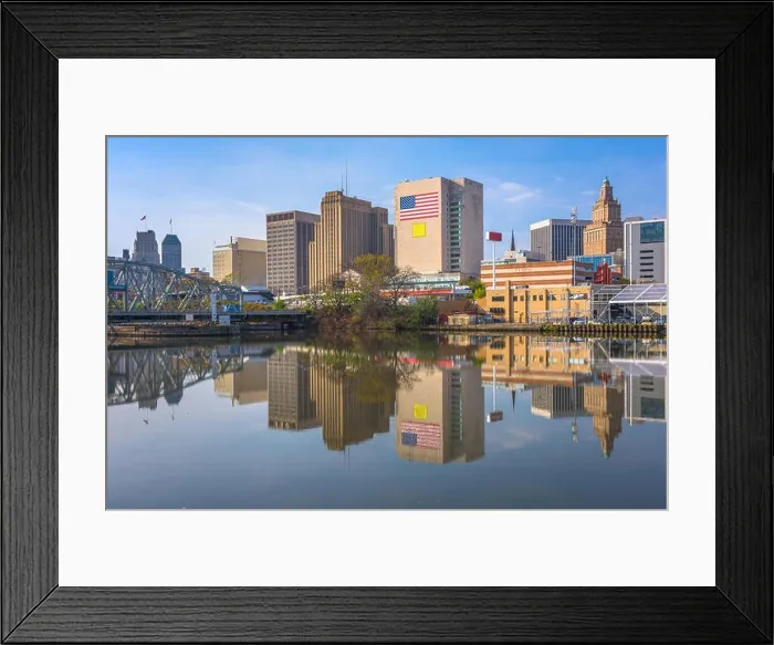Framed Print : Newark, New Jersey, USA skyline on the Passaic River Framed Print : Newark, New Jersey, USA skyline on the Passaic River