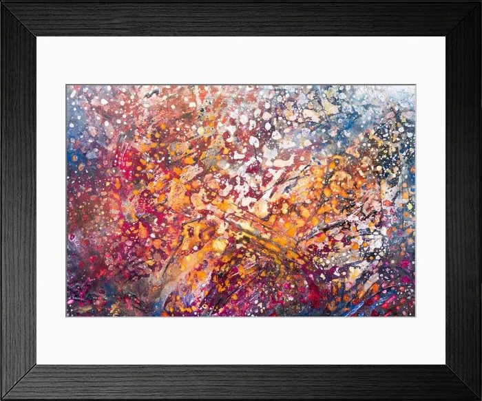 Framed Print : Art glass colorful textured background. Abstract painting Framed Print : Art glass colorful textured background. Abstract painting