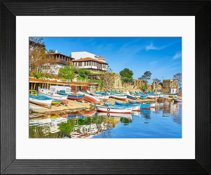 Framed Print : Fishing boats mooring, Nessebar, Bulgaria Framed Print : Fishing boats mooring, Nessebar, Bulgaria