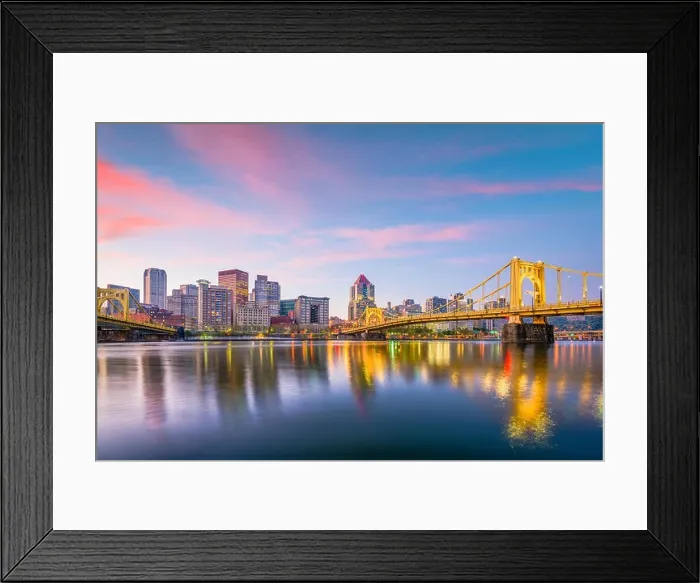 Framed Print : Pittsburgh, Pennsylvania, USA skyline on the Allegheny River Framed Print : Pittsburgh, Pennsylvania, USA skyline on the Allegheny River