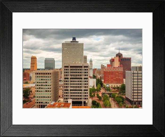 Framed Print : Memphis, Tennessee, USA downtown city skyline Framed Print : Memphis, Tennessee, USA downtown city skyline