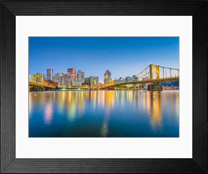 Framed Print : Pittsburgh, Pennsylvania, USA skyline on the Allegheny River Framed Print : Pittsburgh, Pennsylvania, USA skyline on the Allegheny River