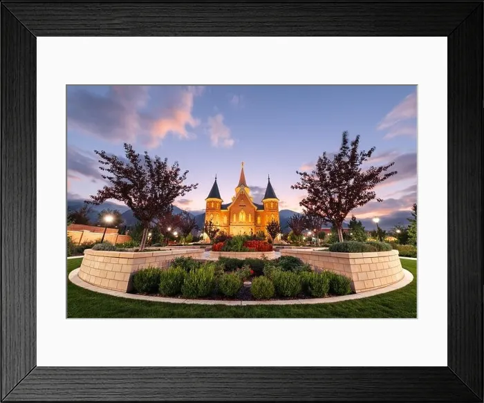 Framed Print : Provo, Utah, USA at Provo City Center Temple at twilight Framed Print : Provo, Utah, USA at Provo City Center Temple at twilight