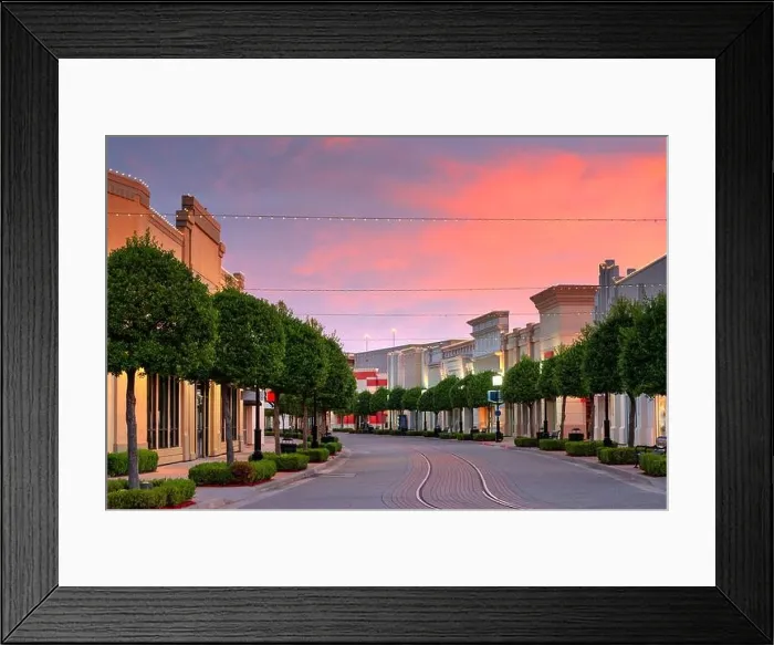 Framed Print : Shreveport, Louisiana, USA downtown and shops at dusk Framed Print : Shreveport, Louisiana, USA downtown and shops at dusk