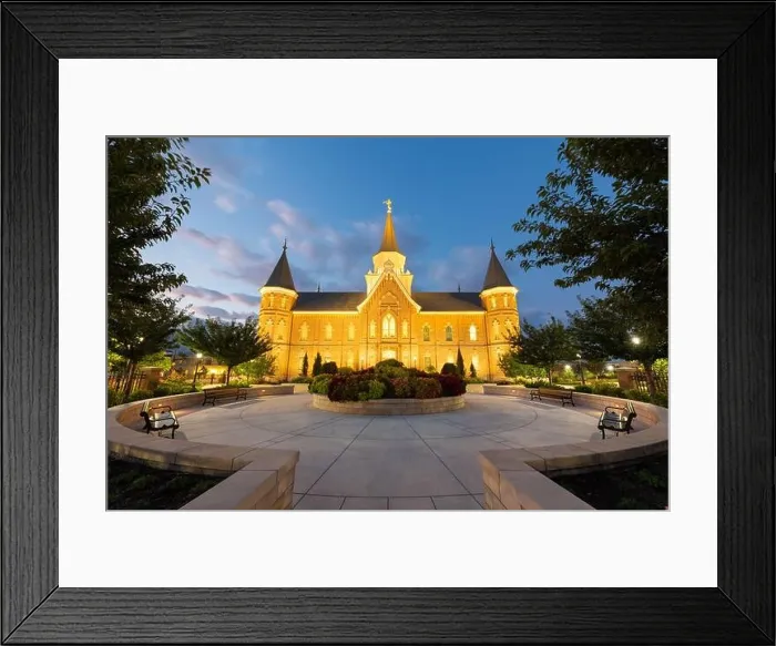 Framed Print : Provo, Utah, USA at Provo City Center Temple at twilight Framed Print : Provo, Utah, USA at Provo City Center Temple at twilight