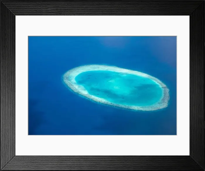 Framed Print : Aerial view on tropical islands. Maldives island, coral reef, picturesque nature landscape, seascape. Amazingly beautiful aerial drone view Framed Print : Aerial view on tropical islands. Maldives island, coral reef, picturesque nature landscape, seascape. Amazingly beautiful aerial drone view
