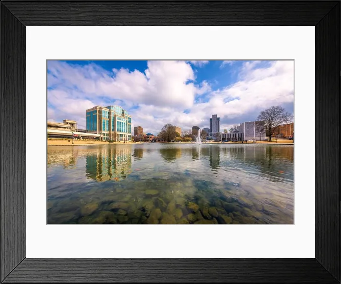 Framed Print : Huntsville, Alabama, USA park and downtown cityscape Framed Print : Huntsville, Alabama, USA park and downtown cityscape
