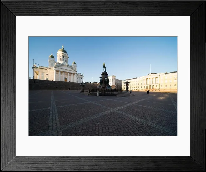 Framed Print : Beautiful view of famous Helsinki Cathedral during sunset in Helsinki, Finland Framed Print : Beautiful view of famous Helsinki Cathedral during sunset in Helsinki, Finland