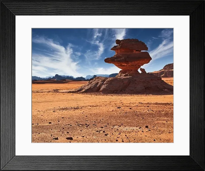 Framed Print : Bizarre rock formations in Sahara Desert, Algeria Framed Print : Bizarre rock formations in Sahara Desert, Algeria