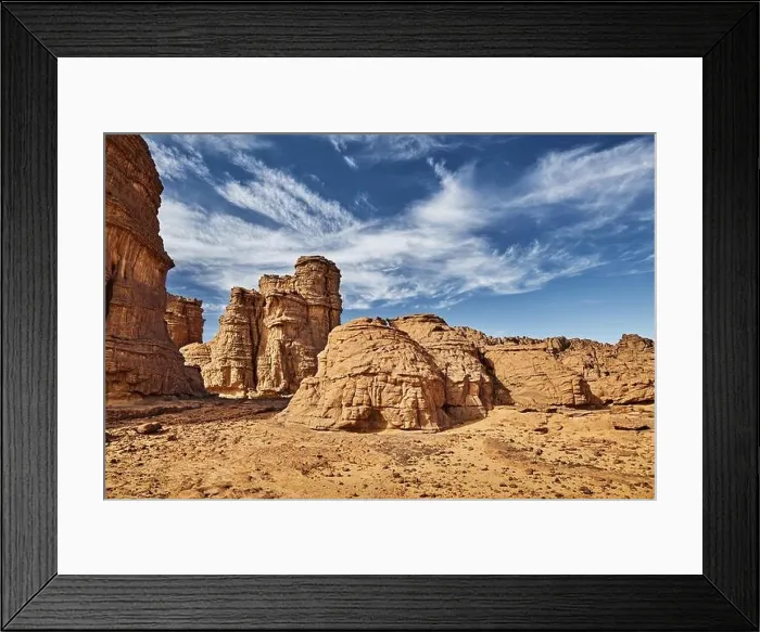 Framed Print : Rocks of Sahara Desert, Tassili N'Ajjer, Algeria Framed Print : Rocks of Sahara Desert, Tassili N'Ajjer, Algeria