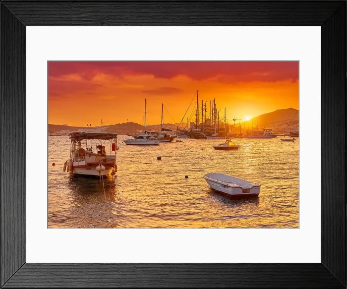 Framed Print : Marina at sunset, Bodrum, Turkey Framed Print : Marina at sunset, Bodrum, Turkey