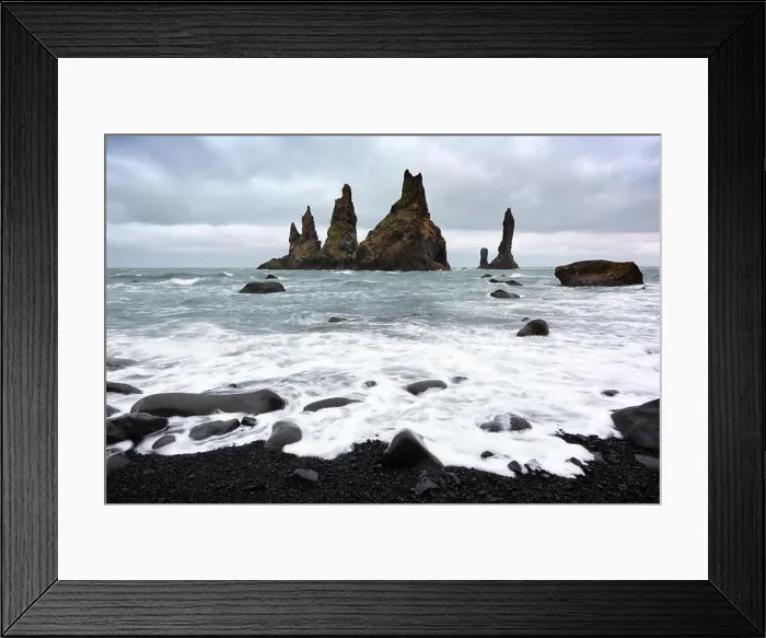 Framed Print : Basalt rock formations Troll toes Framed Print : Basalt rock formations Troll toes
