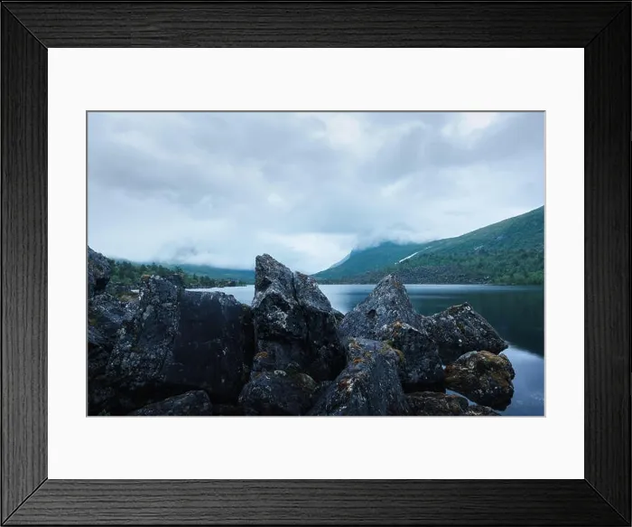 Framed Print : Amazing evening landscape on Innerdalsvatna lake Framed Print : Amazing evening landscape on Innerdalsvatna lake