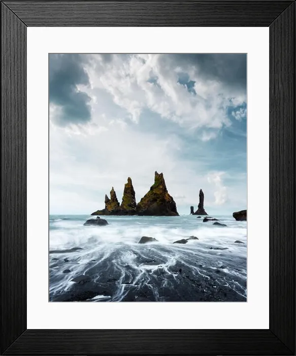 Framed Print : Basalt rock formations Troll toes Framed Print : Basalt rock formations Troll toes