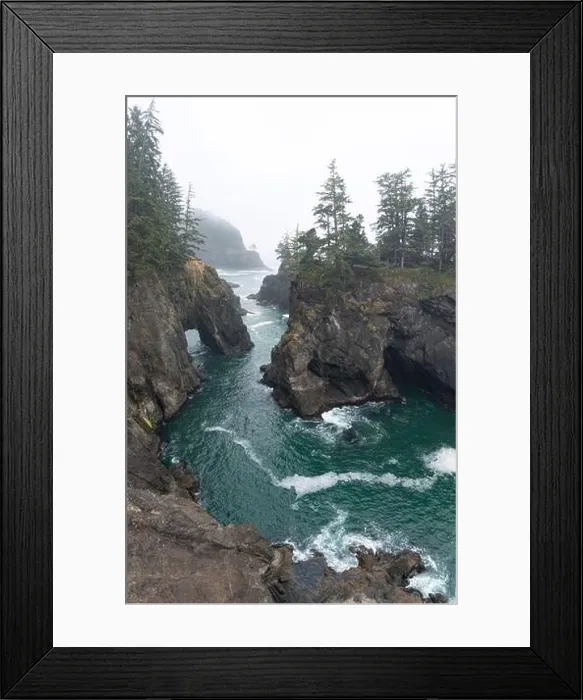 Framed Print : The Pacific Ocean washes against the scenic, rugged coastline of southern Oregon. This part of the Pacific Northwest is accessible via highway 101 Framed Print : The Pacific Ocean washes against the scenic, rugged coastline of southern Oregon. This part of the Pacific Northwest is accessible via highway 101