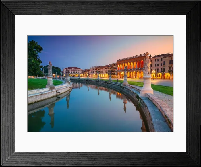 Framed Print : Padova. Cityscape image of Padova, Italy with Prato della Valle square during sunset Framed Print : Padova. Cityscape image of Padova, Italy with Prato della Valle square during sunset