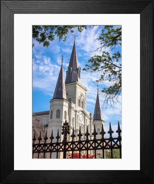 Framed Print : New Orleans, Louisiana, USA at Jackson Square and St. Louis Cathedral in the morning Framed Print : New Orleans, Louisiana, USA at Jackson Square and St. Louis Cathedral in the morning