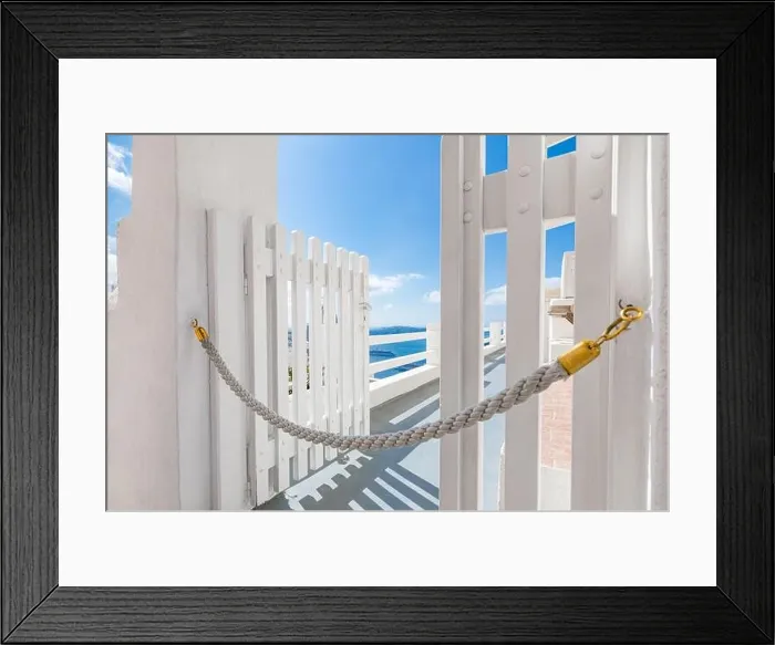 Framed Print : Amazing landscape of Fira, white architecture caldera view Santorini, Greece, cruise ships. Blue sky, wonderful summer mood, sunny vacation, holiday Framed Print : Amazing landscape of Fira, white architecture caldera view Santorini, Greece, cruise ships. Blue sky, wonderful summer mood, sunny vacation, holiday