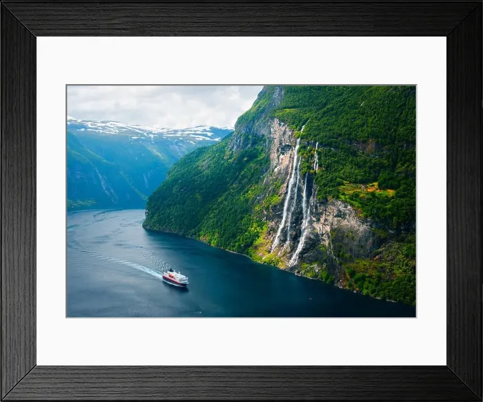 Framed Print : Breathtaking view of Sunnylvsfjorden fjord Framed Print : Breathtaking view of Sunnylvsfjorden fjord
