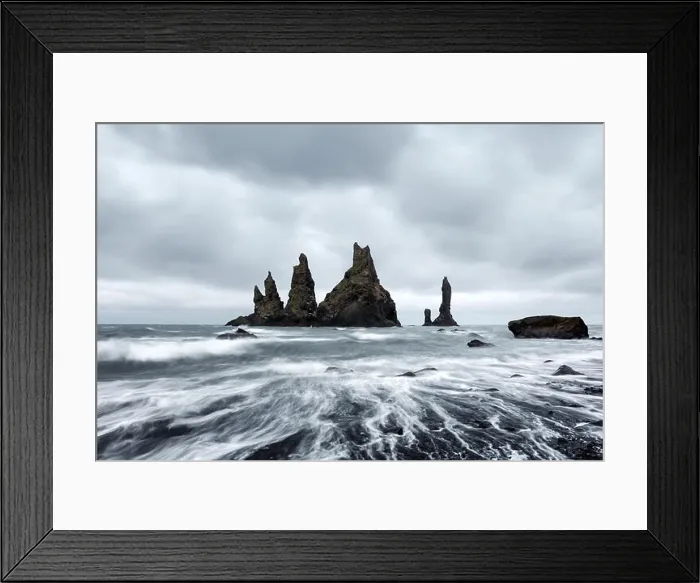 Framed Print : Basalt rock formations Troll toes Framed Print : Basalt rock formations Troll toes