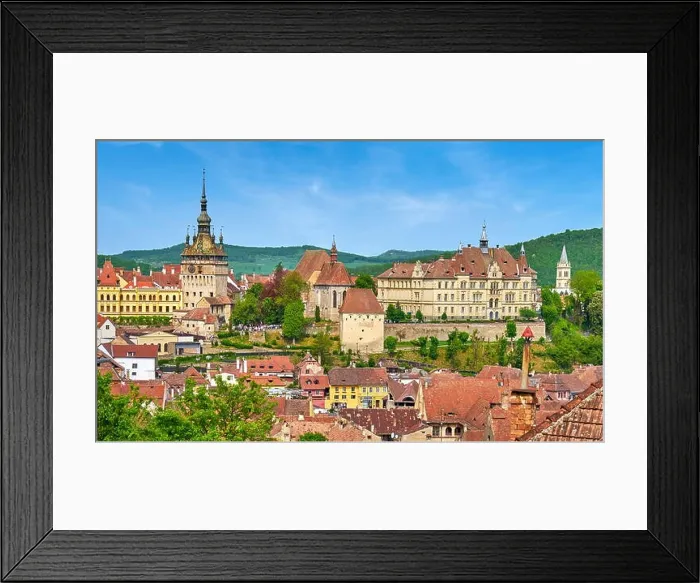 Framed Print : Sighisoara old town, Transylvania, Romania Framed Print : Sighisoara old town, Transylvania, Romania