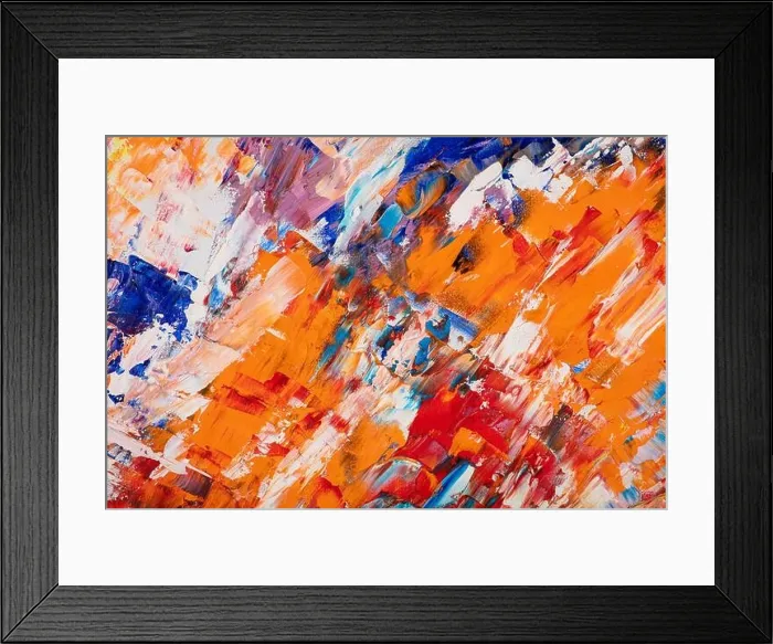 Framed Print : Attractive abstract painting background, artwork from creative people