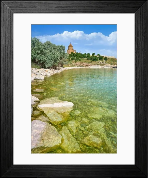 Framed Print : Salt Lake Van, Turkey