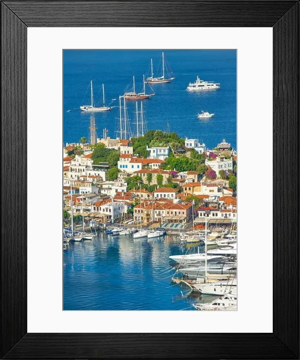 Framed Print : Marmaris Old Town and Harbour, Turkey Framed Print : Marmaris Old Town and Harbour, Turkey