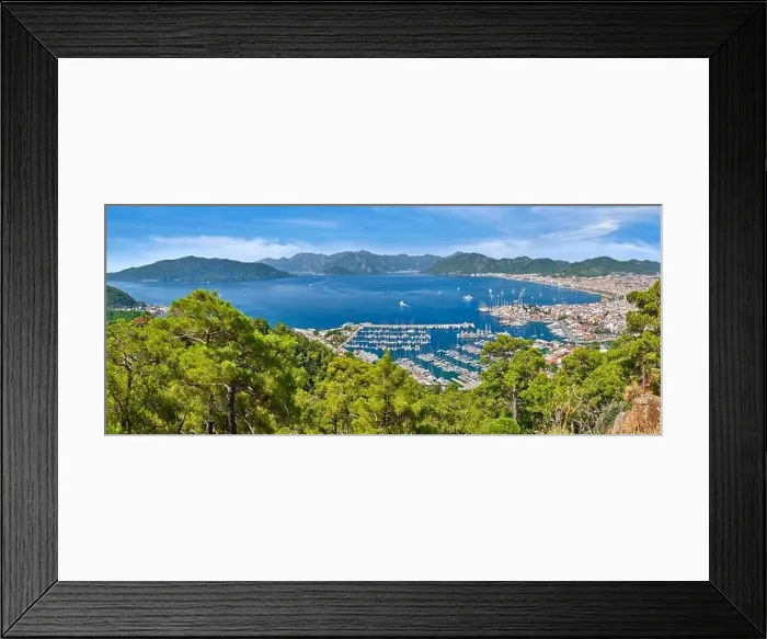 Framed Print : Marmaris Old Town and Harbour, Turkeylandscape Framed Print : Marmaris Old Town and Harbour, Turkeylandscape