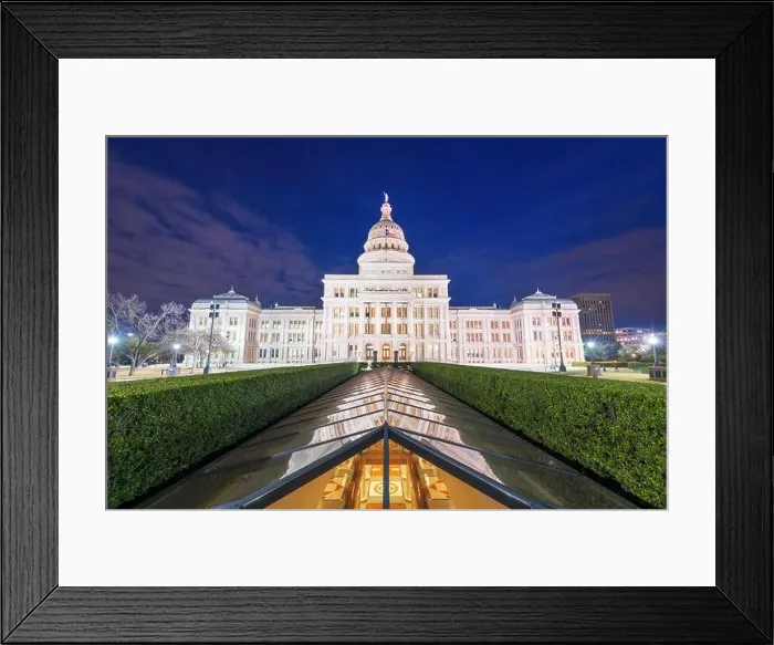 Framed Print : Austin, Texas, USA at the Texas State Capitol at night Framed Print : Austin, Texas, USA at the Texas State Capitol at night