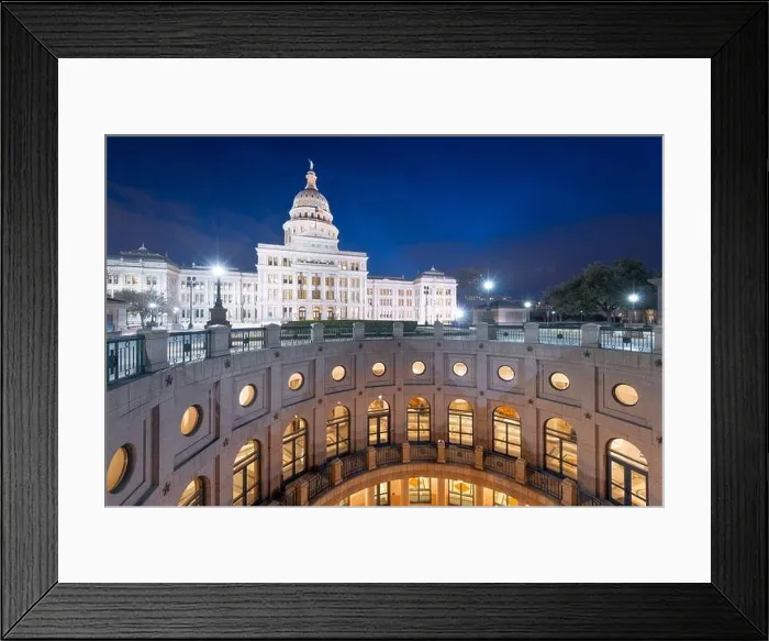 Framed Print : Austin, Texas, USA at the Texas State Capitol at night Framed Print : Austin, Texas, USA at the Texas State Capitol at night