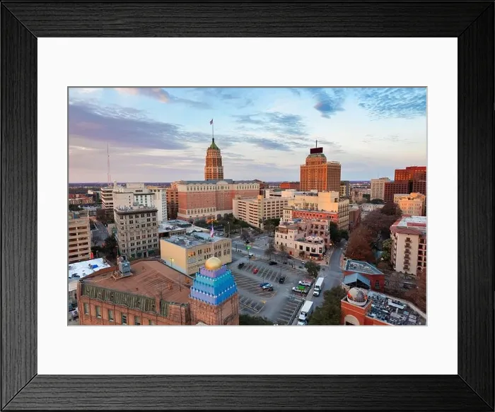 Framed Print : San Antonio, Texas, USA downtown city skyline in the morning Framed Print : San Antonio, Texas, USA downtown city skyline in the morning