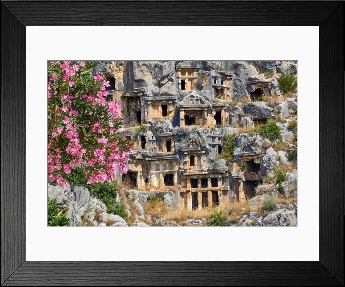 Framed Print : Lycian rock tombs, Myra (Demre), Turkey Framed Print : Lycian rock tombs, Myra (Demre), Turkey